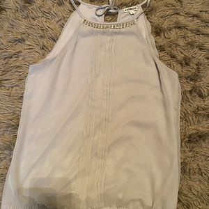 Grey halter top with stones